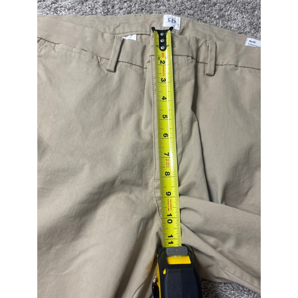 Gap Essential Khaki Slim Fit Pants Mens 38x30 Tan Beige Chino Trousers - Picture 9 of 16